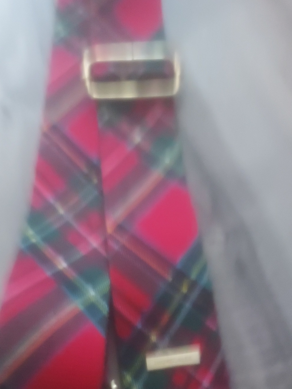 Plaid Crossbody Strap in Pink and Multicolor
